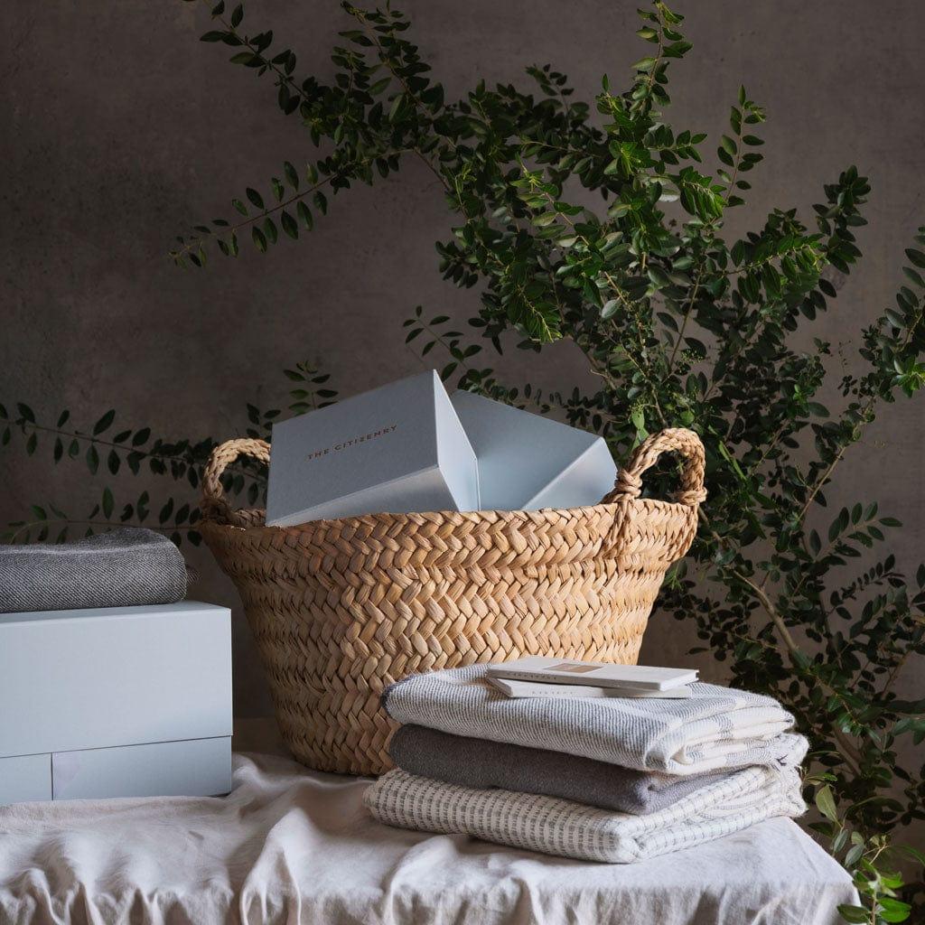 Totora Floor Storage Basket